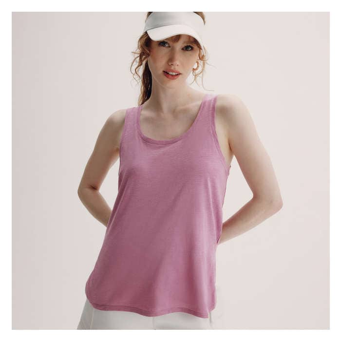 Aux Femmes Tanga en coton - Mauve Pâle